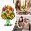 Dankeschön Wünsche 3D Design Pop-Up Blume Karte Pop-Up Premium Qualität Flora Karte Blumenstrauß Strauß Karte Muttertag