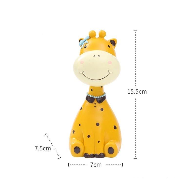 Niedliches Tierharz Schreibtischornament und Brillenhalter, Dekorative Desktop-Figur für Büro, Zuhause und Arbeitszimmer