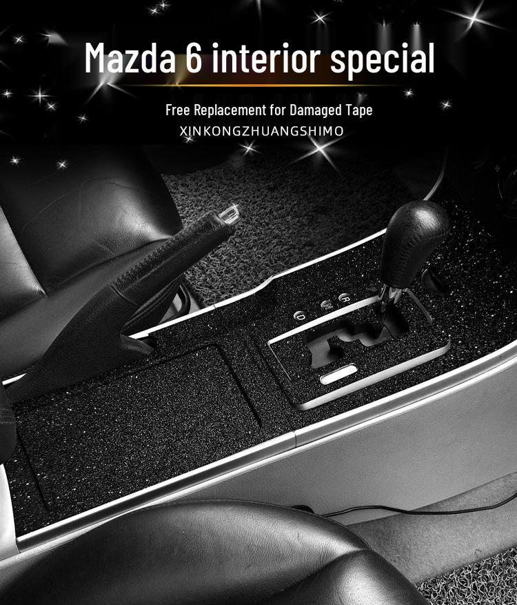 Mazda 6 Mittkonsol Växelspak Film: Dekorationsstickers för interiör (2003-2015)