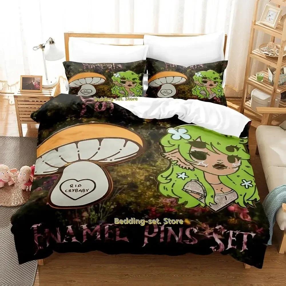 

Новый комплект постельного белья Hip Hop Melanie Martinez Portals из трех предметов для взрослых и детей, комплект постельного белья 3D Kawaii Girls 70x133cm 2pcs
