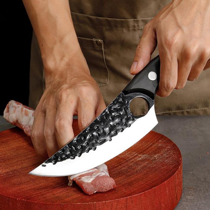 Hammer Forged Boning Knife Stainless Steel Butcher's Sharp Meat Knife Vegetable Slicing Knife Household Kitchen Knife