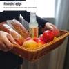 Rectangular Imitation Rattan Storage Basket
