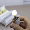 1:20 Mini Furniture Miniature Desk Table Lamp Model Dollhouse Children Baby Gift Toy Doll House DIY Accessories