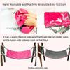 Hanging Cat Hammock, Pet Hammock for Cage, Adjustable Cat Bed Two Sides Comfortable/Waterproof Resting Sleepy Pad for Cats Small