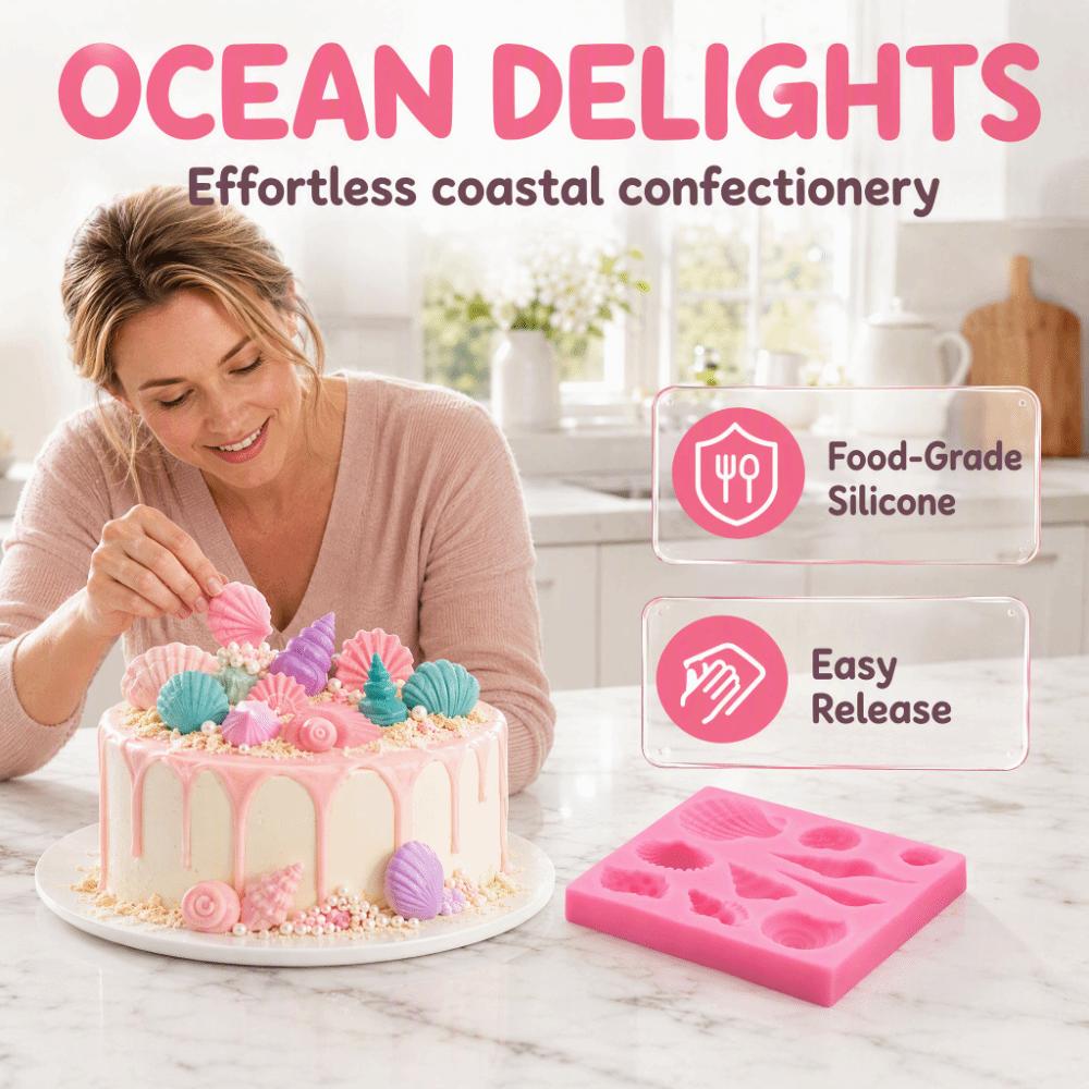 Easy Cleaning Seashell Mold Nonstick Chocolate Making Mold  Cake Decorating Chocolate Making
