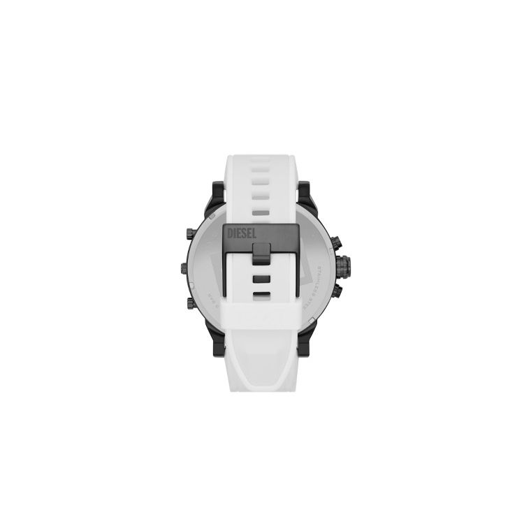 Diesel Watch Quartz Movement Silicone Strap Black Dial Men Watches DZ7478