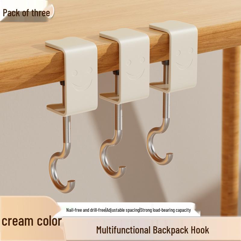 Durable Adjustable Non-Adhesive Hook for Schoolbags and More