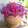 Artificial Morning Glory and Eucalyptus Flower Bouquet Outdoor Garden Decoration 35CM Fake Plant Home Party Decoration