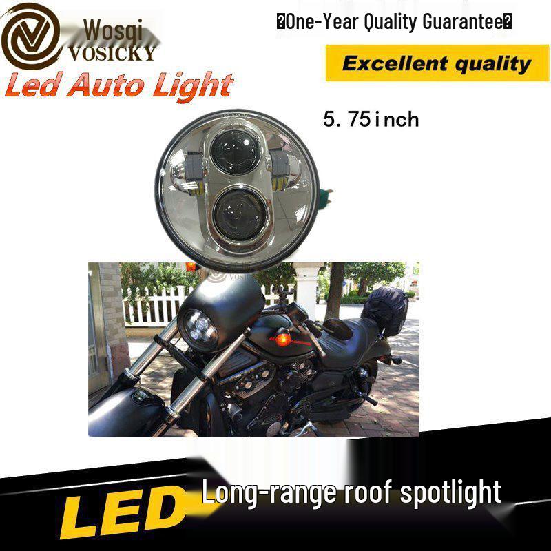 5.75" LED Motorcycle Headlight for Harley 883x48 Dyna - 40W High/Low Beam