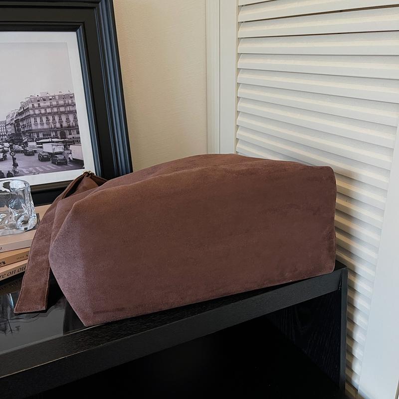 Minimalist Tote Bag for Women Fashion Shoulder Bag with Soft Suede Texture Large Capacity