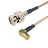 Pigtail BNC Plug / SMB Socket RA RG316 50cm