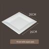 Eco-Friendly Disposable Paper Plates for BBQ, Cake, DIY Crafts, and Kindergarten - Thickened Round and Square Shapes