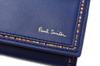 Key Case 4 Rows Brand Stripe Inset Detail Genuine Leather Special Box Included [Paul Smith] Men's (Blue)