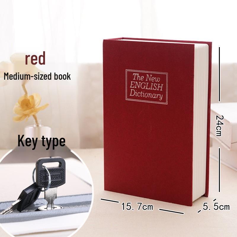 Large Combination Lock Book Safe Piggy Bank for Kids – Cute Birthday Gift for Paper Money and Coins