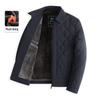Men's Plus Velvet Thickened Cotton Jacket for Autumn/Winter – Warm Lapel Coat for Middle-Aged and Elderly