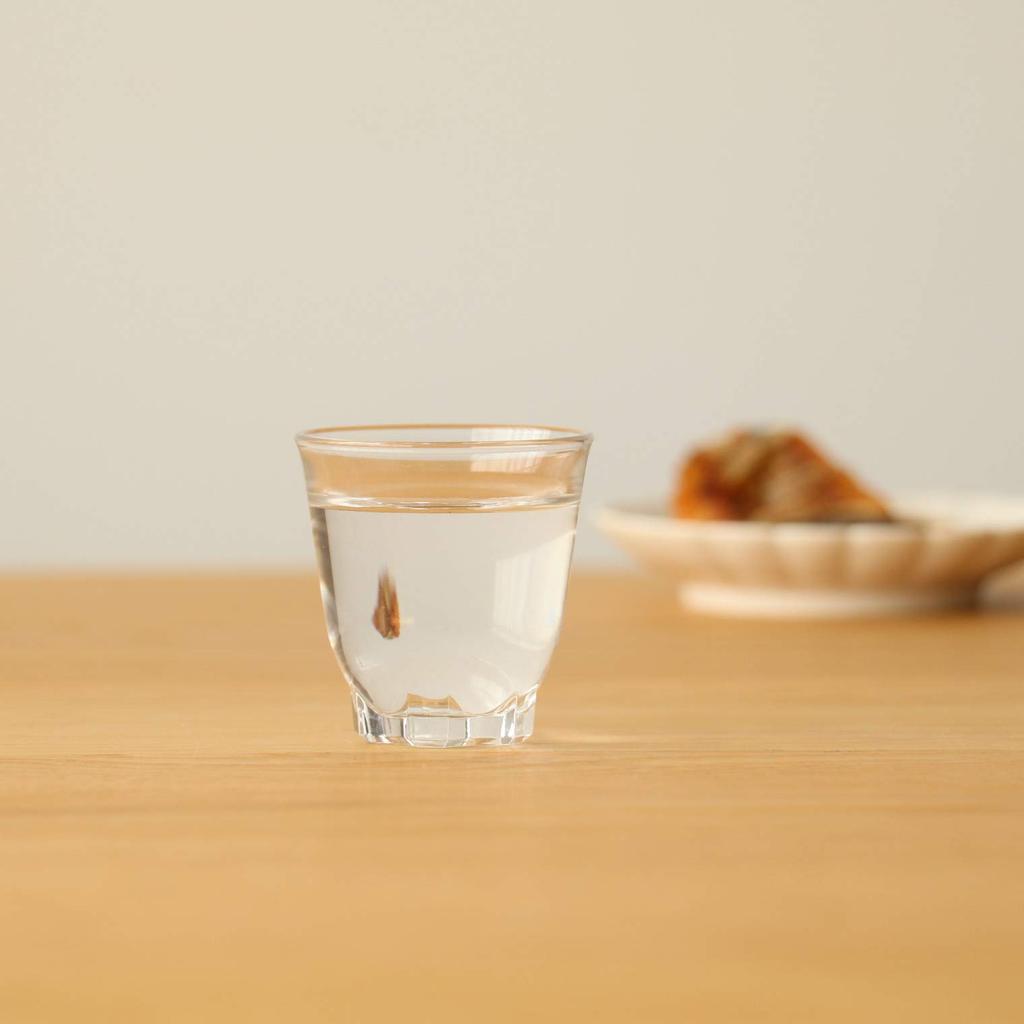 Aderia (ADERIA) Sake Cups, Mini Glasses with Pentagonal Base, Small, 40ml, Set of 12, Made In Japan, 351