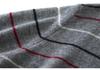 100% Cashmere Women's Color Block Stripe Round Neck Sweater - Autumn/Winter Loose Fit Retro Knitwear Top