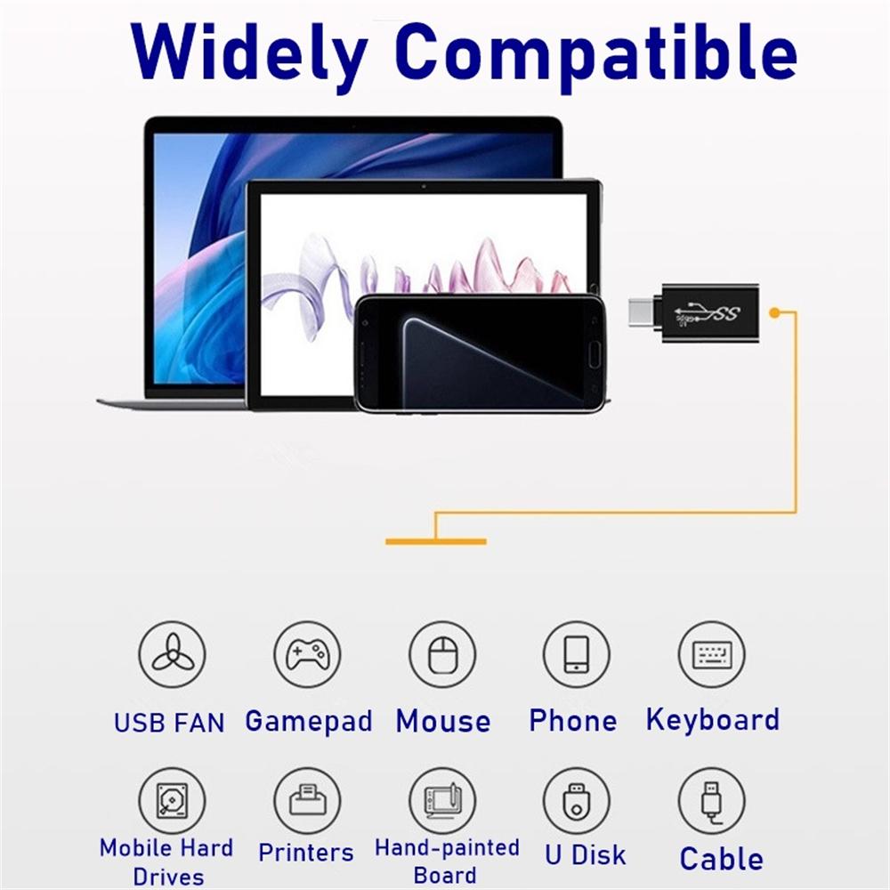 NNBILI Universal OTG Type C Adapter USB C Male to USB-A Male Female Converter for Macbook Huawei Samsung Note Ipad Connector