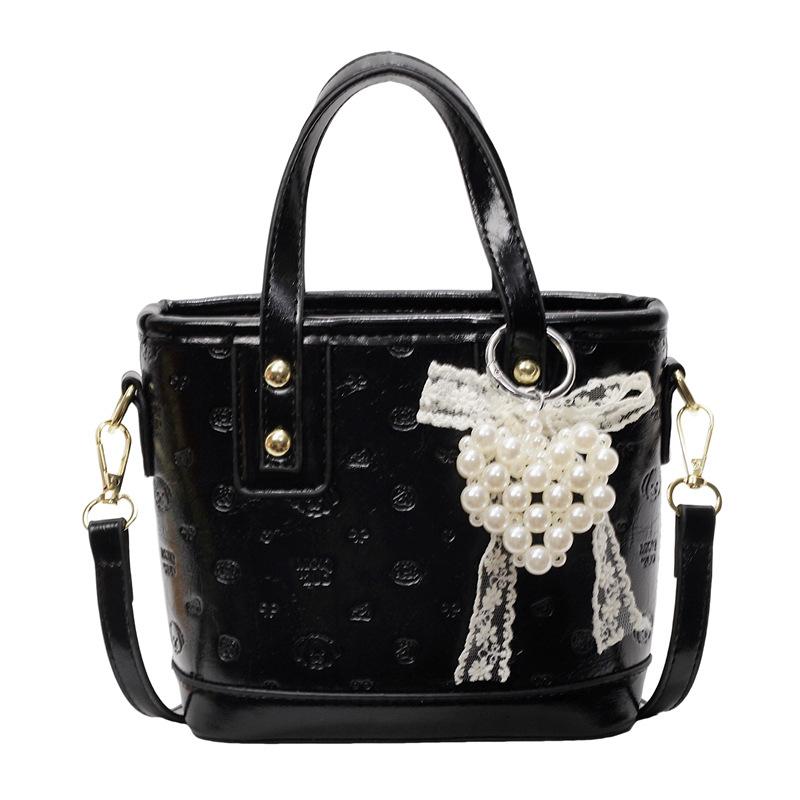 Korean Version of the New Product, Sweet Style Fashion Printing, Portable Bucket Bag, Women's Commuting Versatile and Advanced Messenger Bag