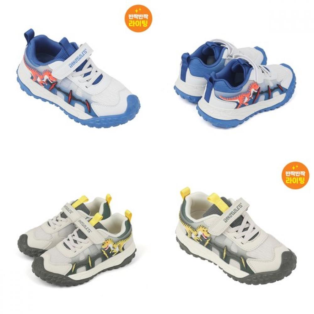 Dinosoles Boys Dinosaur Sneakers Wild T Rex dnycg1TswT11 Blue/160mm