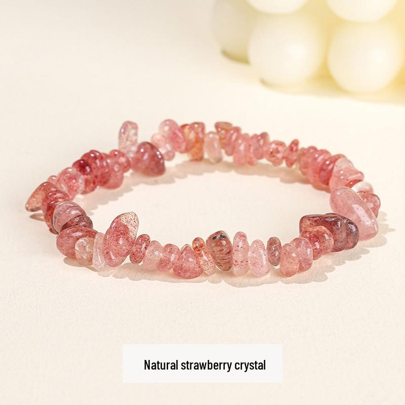 Jingdong Seven-Color Agate Chip Elastic Bracelet