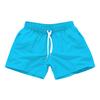 Mens Swim Trunks with Side Pockets Summer Casual Solid Color Beach Shorts Quick Dry Lightweight Board Shorts Swimwear Swimsuit