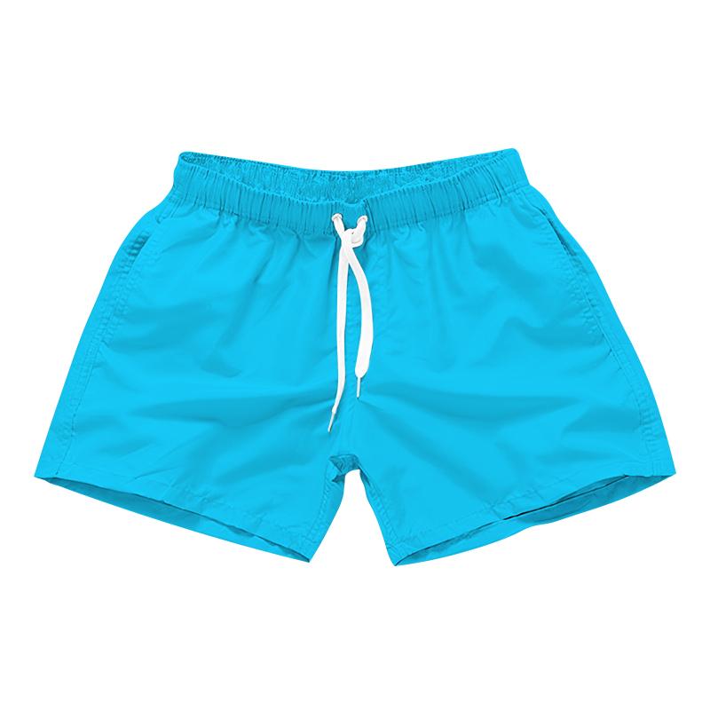 Mens Swim Trunks with Side Pockets Summer Casual Solid Color Beach Shorts Quick Dry Lightweight Board Shorts Swimwear Swimsuit
