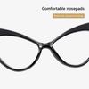Dreieckiges Cat-Eye-Brillengestell mit großem Rahmen