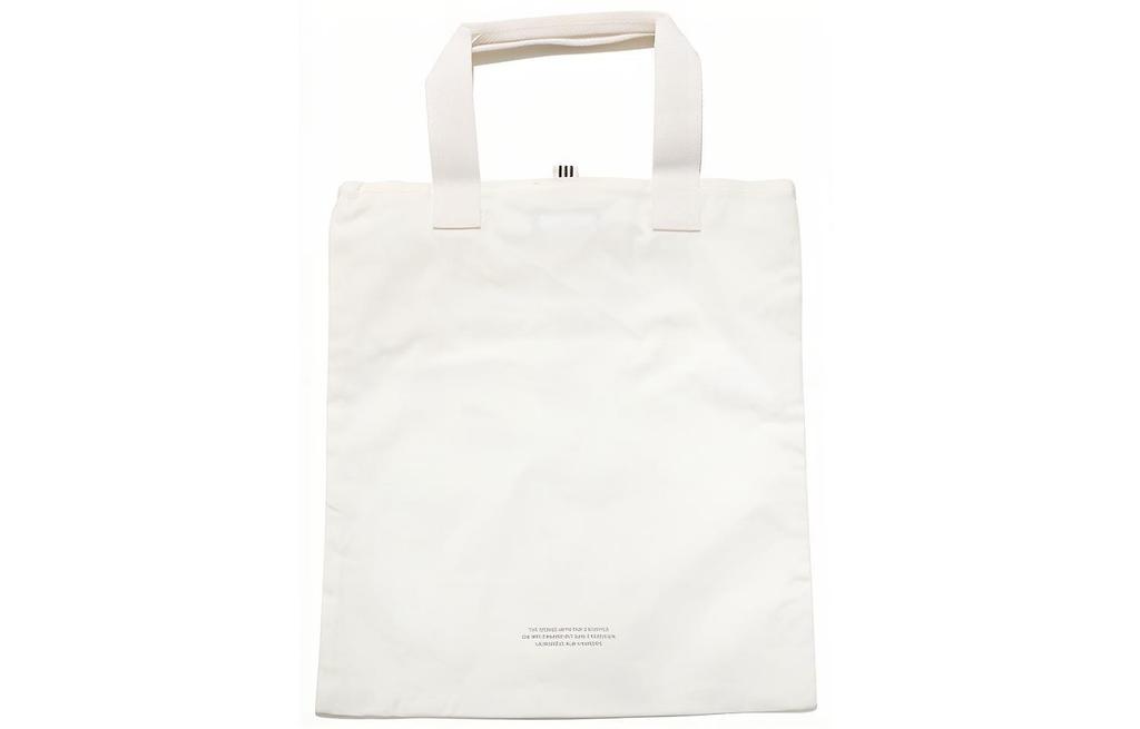 Adidas Originals Cotton Fabric Handbag, Tote Bag, Shopping Bag, Shoulder Bag Regular Unisex White BQ7569