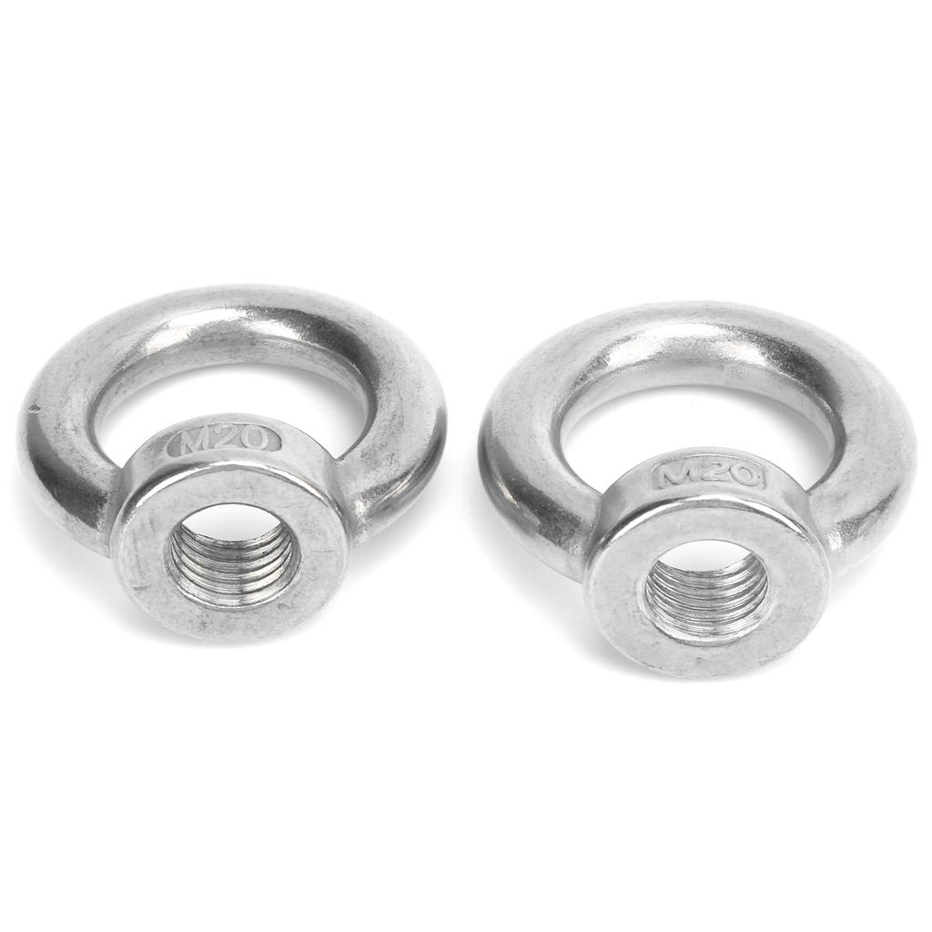 2pcs Eye Nuts Stainless Steel Lift for Ocean Industry Yachts Speedboats Motor Boats Passenger