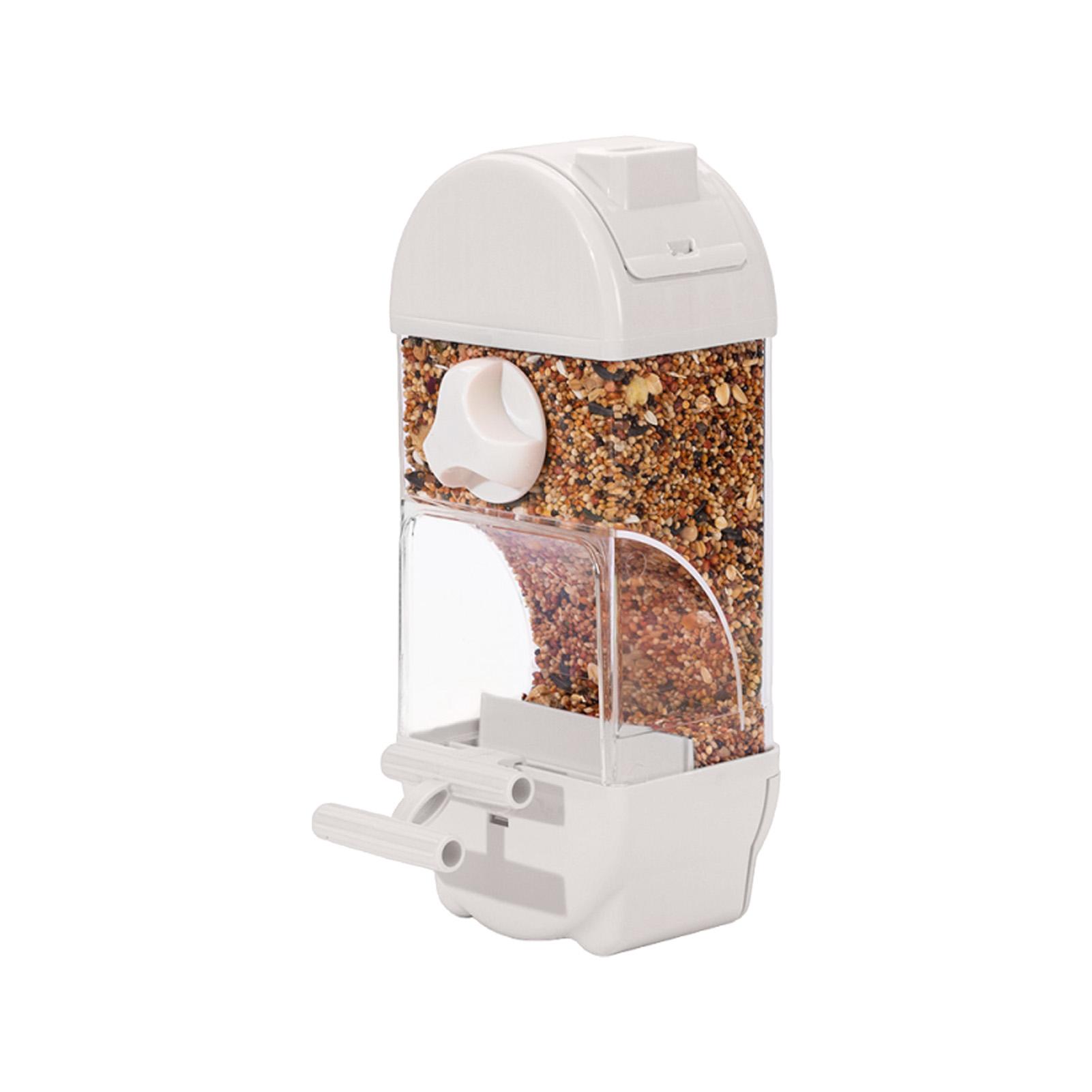 

800ml Transparent Bird Feeder with Tray, Anti-Leakage Design, Easy Top Filling, Hanging Bird Feeder Box for Cockatiels Parakeets