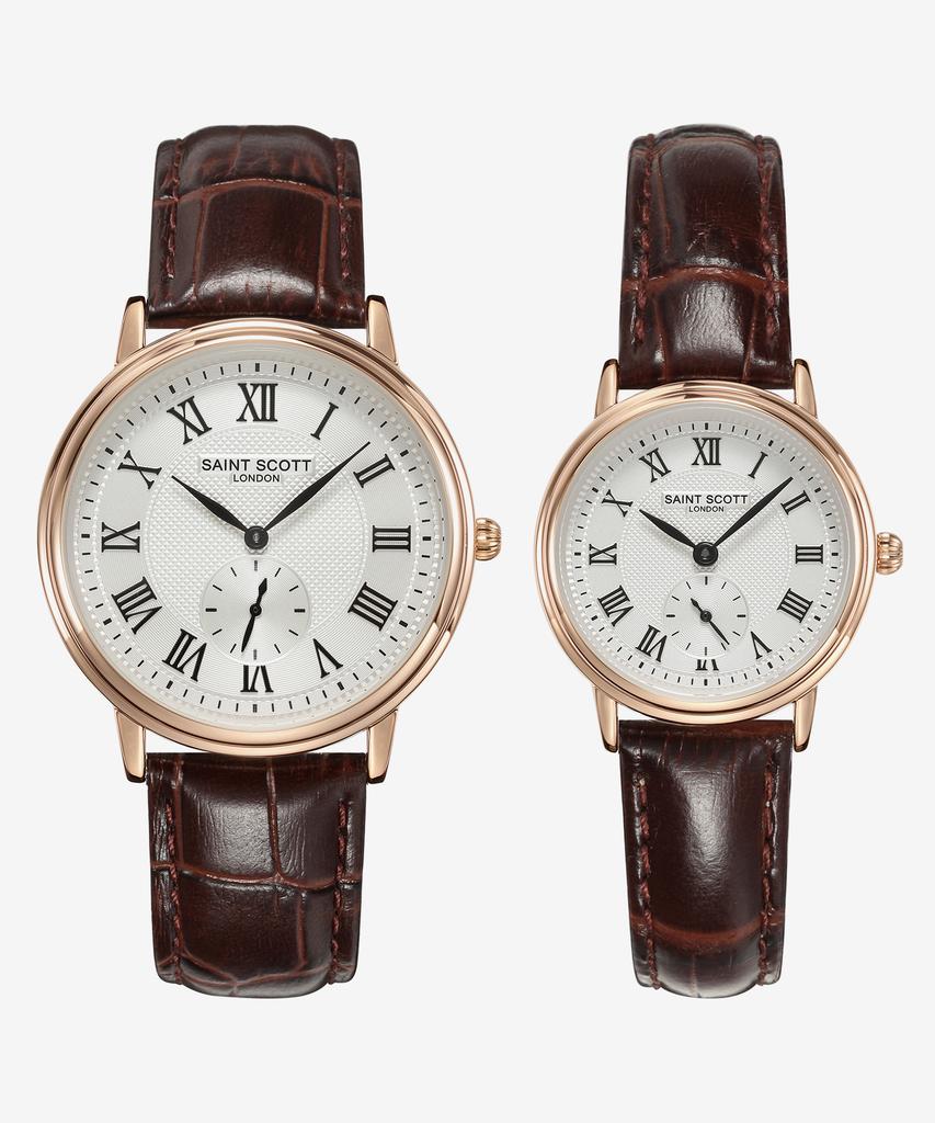 Seinteuseukoteuleondeon Rossio Couple Leather Watches (2 Types) / St5506