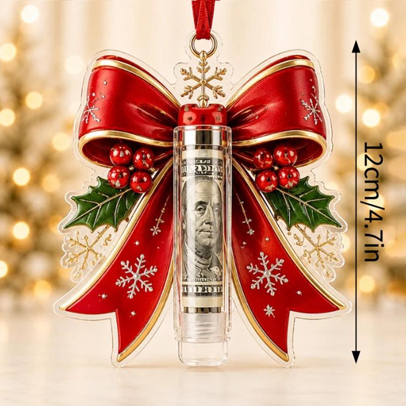 Christmas Cash Boxes Ornament Christmas Tree Money Holder Hanging Pendants Christmas New Year Money Gift Boxes Decorations