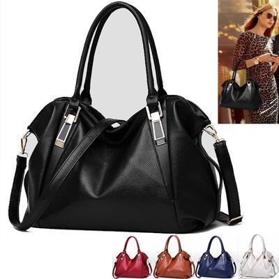 High Quality Ladies Women PU Leather Shoulder Bag Tote Messenger Zipper Satchel Handbag