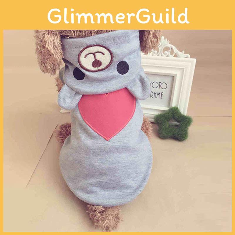 Entzückender Haustier Hund Katze Welpen Pullover Hoodie Mantel mit einzigartigem Bären-Design für Wärme