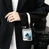 PU-Leder Alligator Muster Handschlaufe Handyhülle für Samsung Galaxy Z Flip 7 6 5 4 3 5G Schutz Stoßfeste Hülle