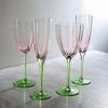 Creative Cocktail Glass with Reverse Mouth High-value Tulip Glassware High-heeled Wine Glass Juice Glasses
