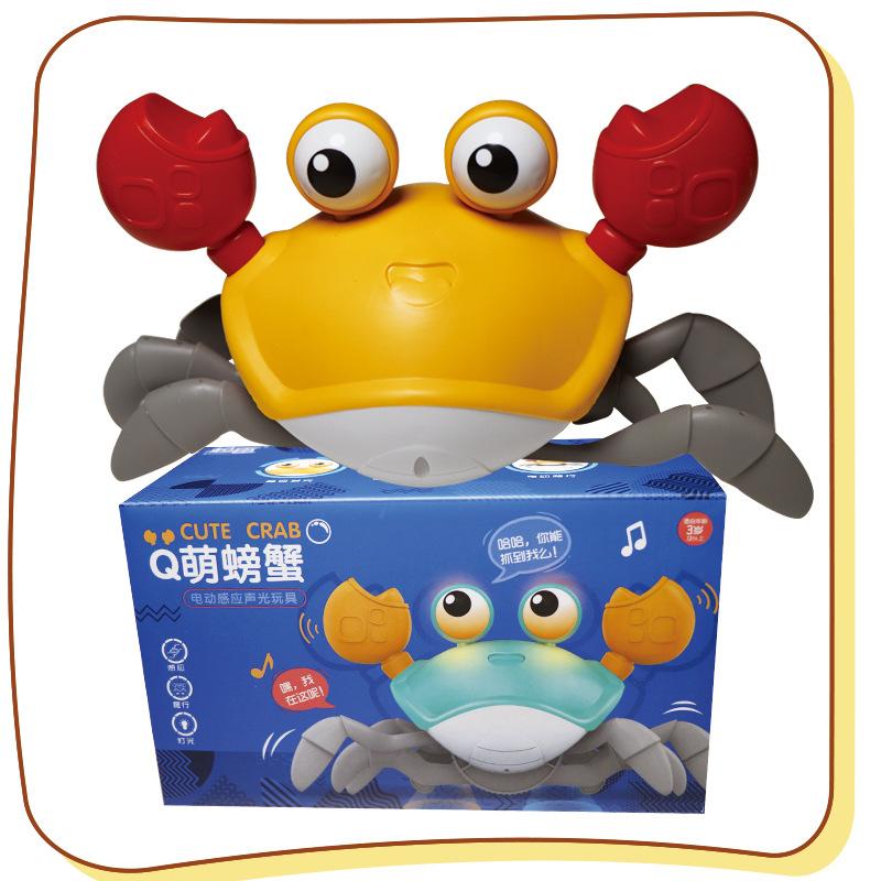 Electric Induction Crab Douyin Automatic Escape To Avoid Obstacles Induction Crab Light Music Electric Toy