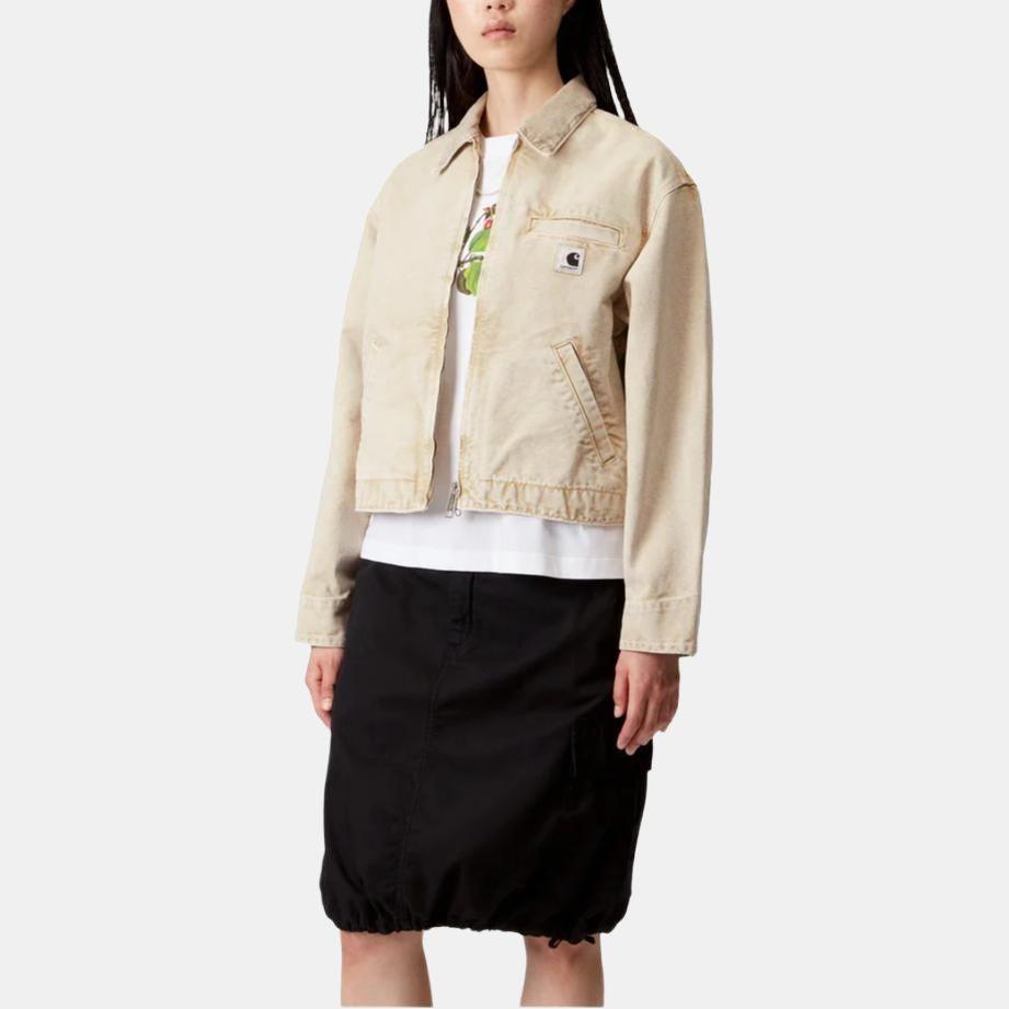 Carhartt WIP FW25 Emery Jacket With Square Hem Label Comfortable Simple Zipper Long Sleeve Jacket Women Jackets I035570-0ME-5F
