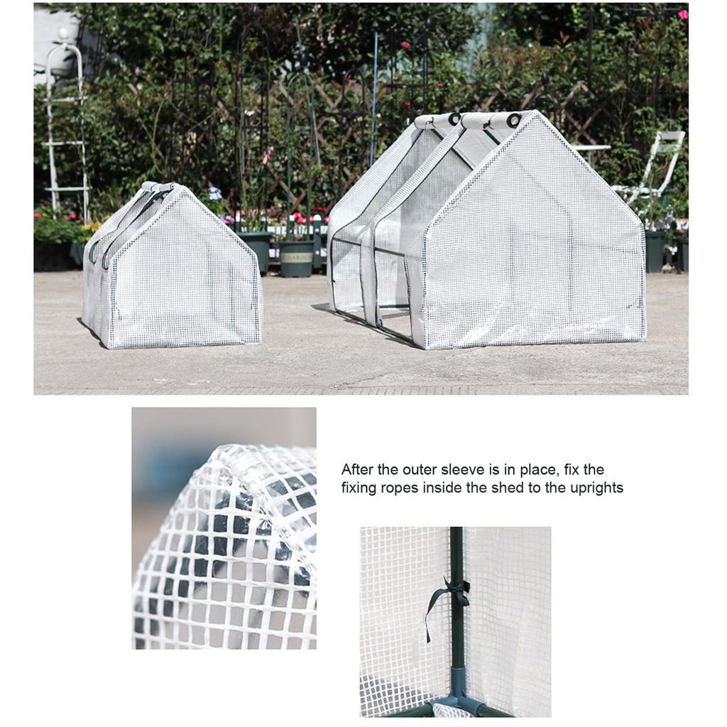 Garden Greenhouse Professional Freeze Proofing Windproof Strong Steel Frame Indoor Greenhouse Tent for Outdoor Garden Home