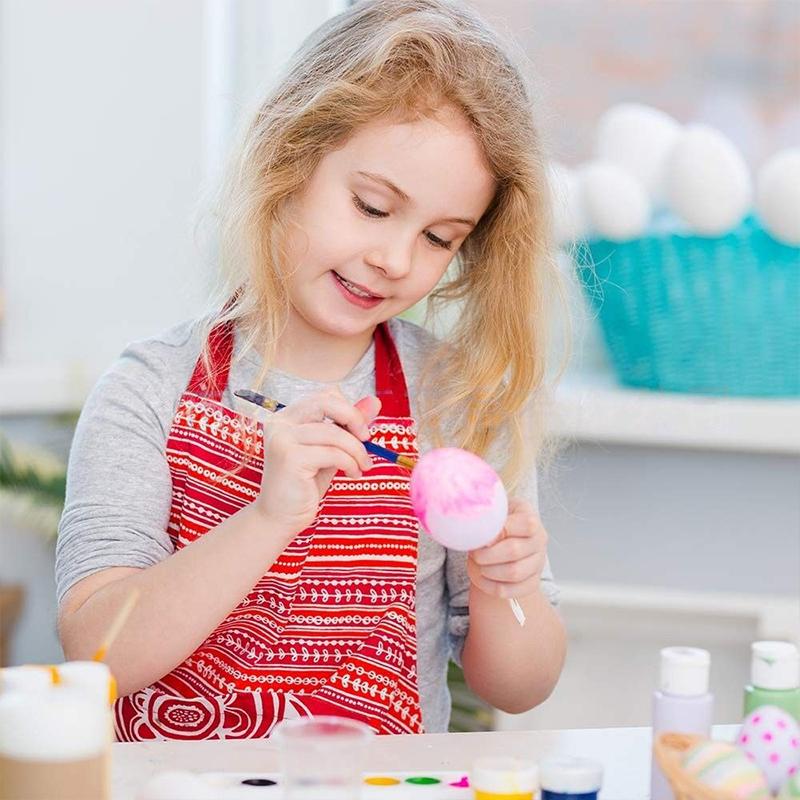 10PC White Easter Foam Egg DIY Painting Polystyrene Styrofoam Home Egg Balls Party Decoration Supplies Lightweight Handemade