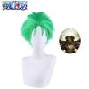 One Piece Roroya Zoro Cosplay Wig Premium Synthetic Silk Fiber Heat Resistant Halloween Costume Prop