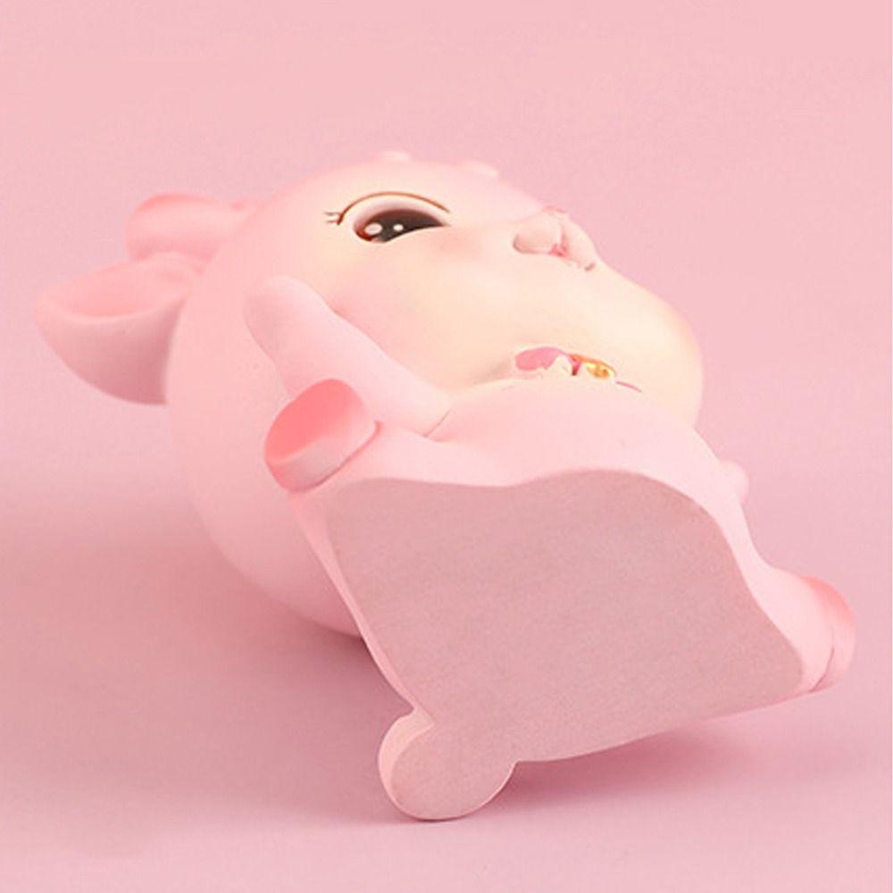 Resin Crafts Cartoon Deer Figurines DIY Mini Deer Statue Elk Miniature Figurines  Home Car Decor