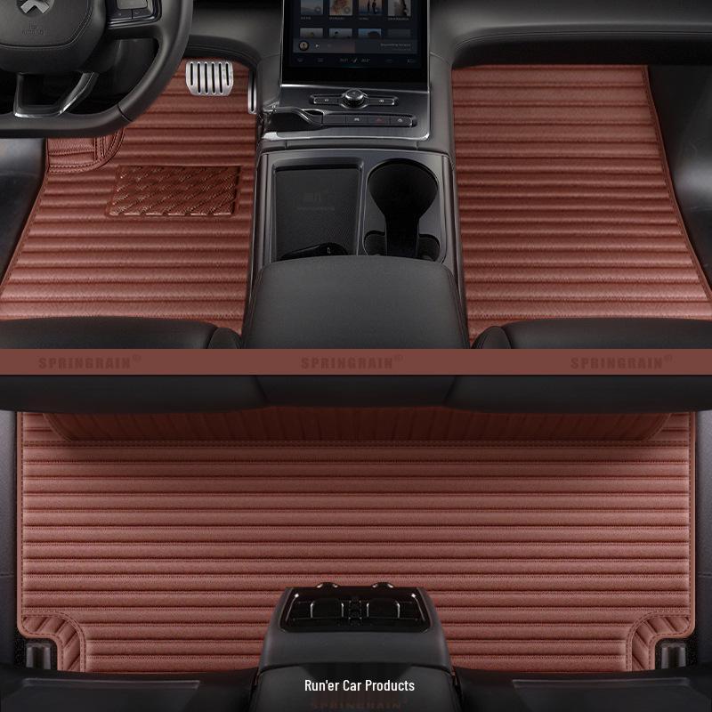 NIO ES6, ES8, EC6, ET7, ET5 Car Floor Mats - Full Surround Genuine Leather for Six or Seven-Seaters