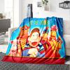 Cocorico Animal Puppet Show Flannel Blanket Super Soft Warm Cozy Blanket for Sofa Bed Office Travel All‑Season Home Decor Gift