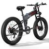 Electric Bicycle Foldable Dukawey 1000Wx2 Motor Full Suspension 48V 17.5AH 26" Fat Tire Ebike For Adult Color LCD Screen BST-6