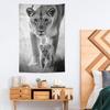 Large Wall Tapestry Animal Lion Cute Nature Aesthetic Wall Tapestry for Bedroom Living Room Wall Art Aesthetic Decor Tapestries