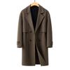 Autumn and Winter Men's Double-sided Woolen Wool Coat Woolen Trench Coat Medium and Long Cashmere Jacket
