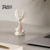 Small Angel Statue 3D Printed Dancing Figurine, Modern Winged Women Statue, Collectible Decorative Sculpture for Living Room, Bedroom, Bookshelf