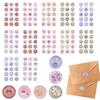 180Pcs Envelope Seal Stickers Self Stamp Thank You Stickers Sealing Labels Stationery Supplies Wedding Gift Party Decor Sticker